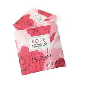 L'Occitane En Provence Rose Perfumed Soap -1.7oz X2 (NEW)